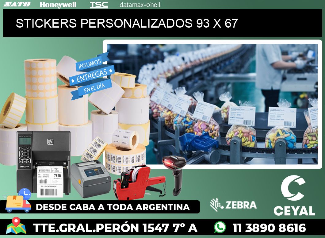 STICKERS PERSONALIZADOS 93 x 67