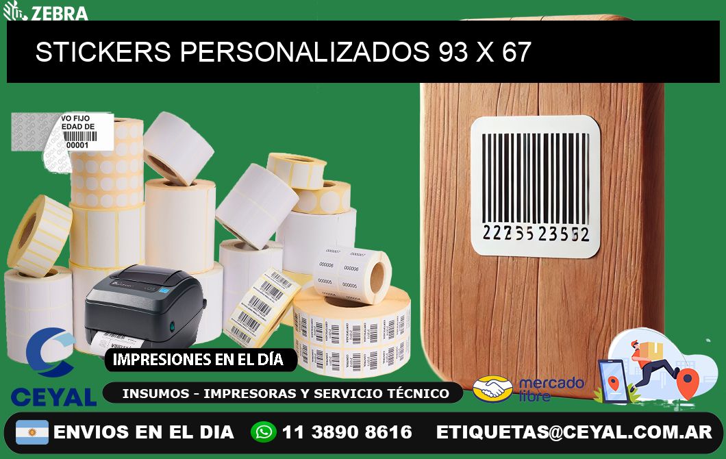 STICKERS PERSONALIZADOS 93 x 67