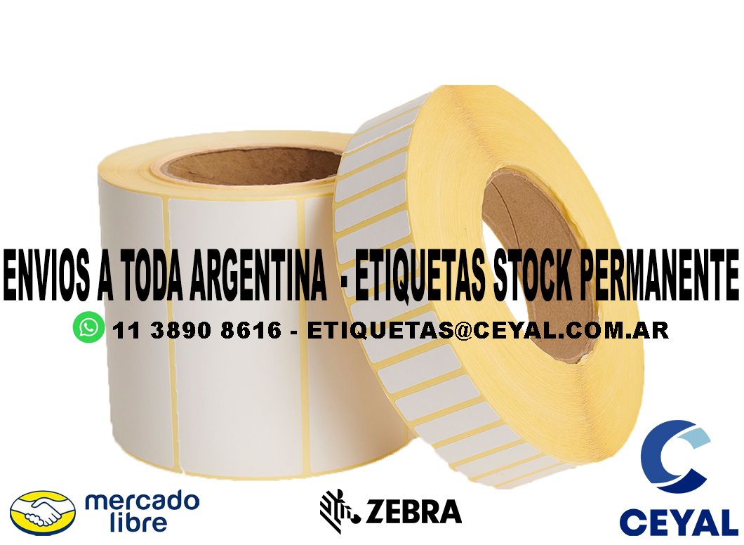 25 PACK DE ETIQUETAS 92 x 37 X 1000 UNIDADES