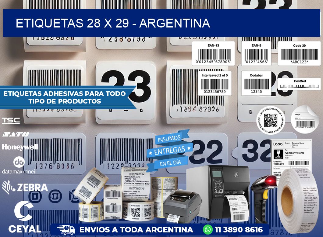 ETIQUETAS 28 x 29 – ARGENTINA