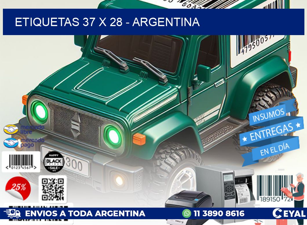 ETIQUETAS 37 x 28 - ARGENTINA