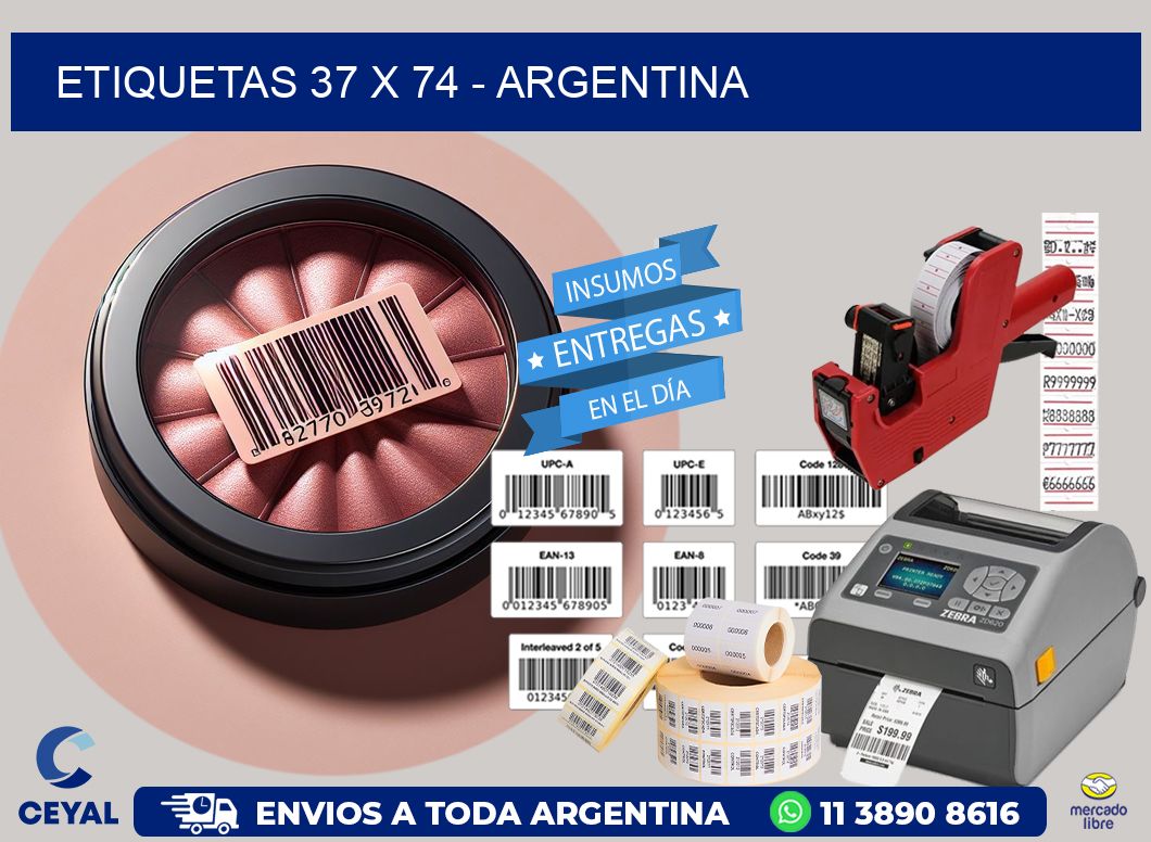 ETIQUETAS 37 x 74 - ARGENTINA