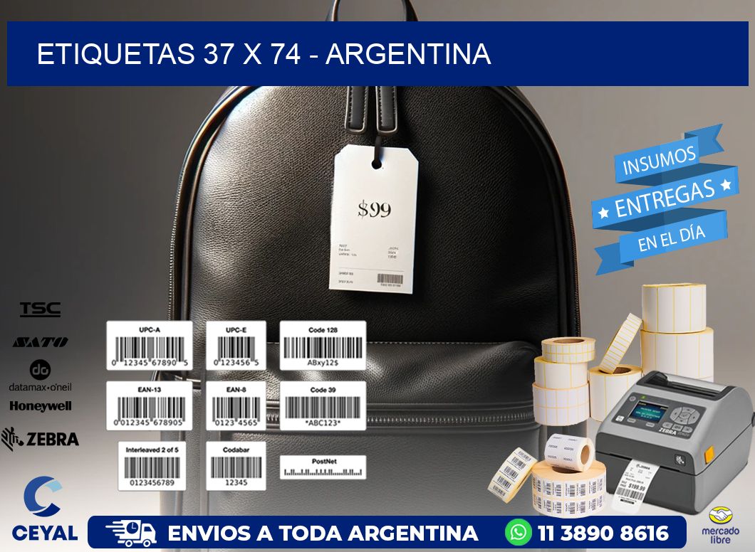 ETIQUETAS 37 x 74 - ARGENTINA