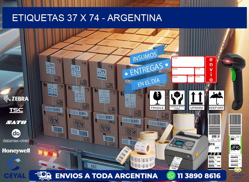 ETIQUETAS 37 x 74 - ARGENTINA