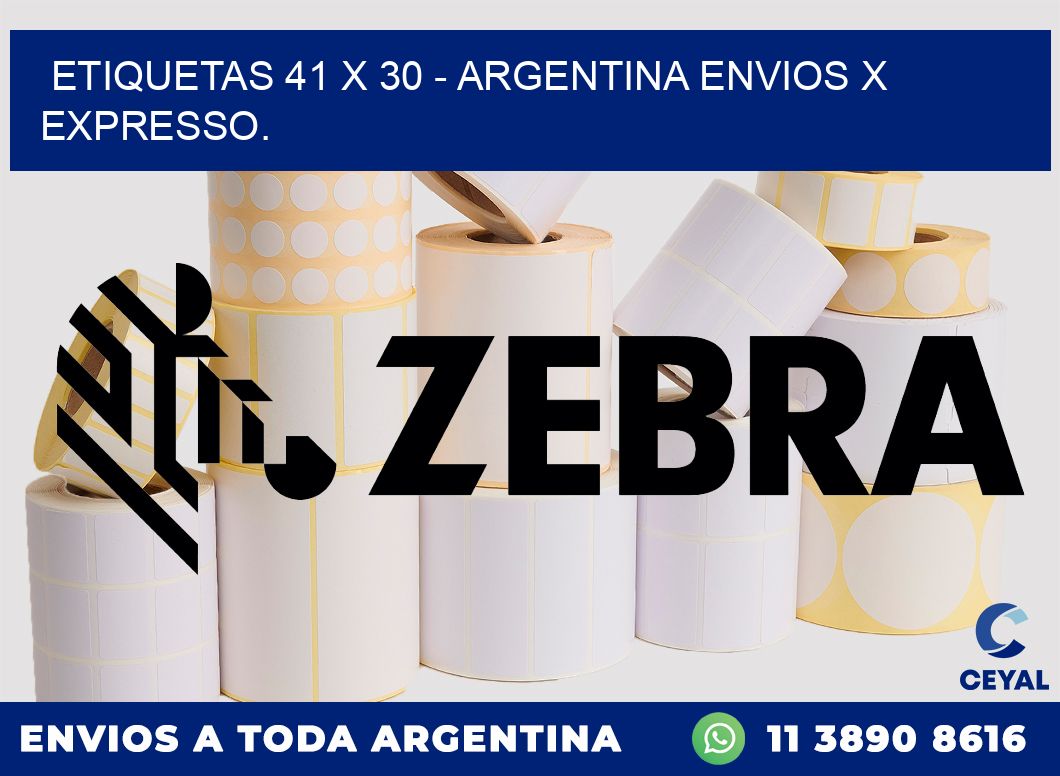 ETIQUETAS 41 x 30 – ARGENTINA ENVIOS X EXPRESSO.