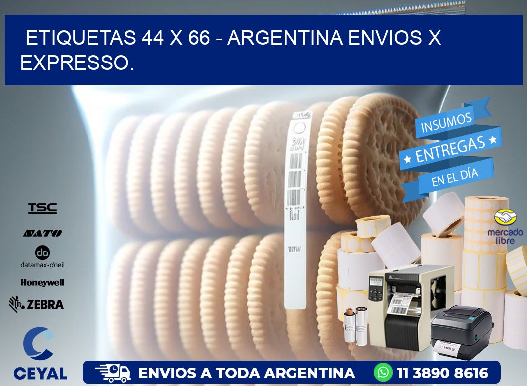 ETIQUETAS 44 x 66 - ARGENTINA ENVIOS X EXPRESSO.