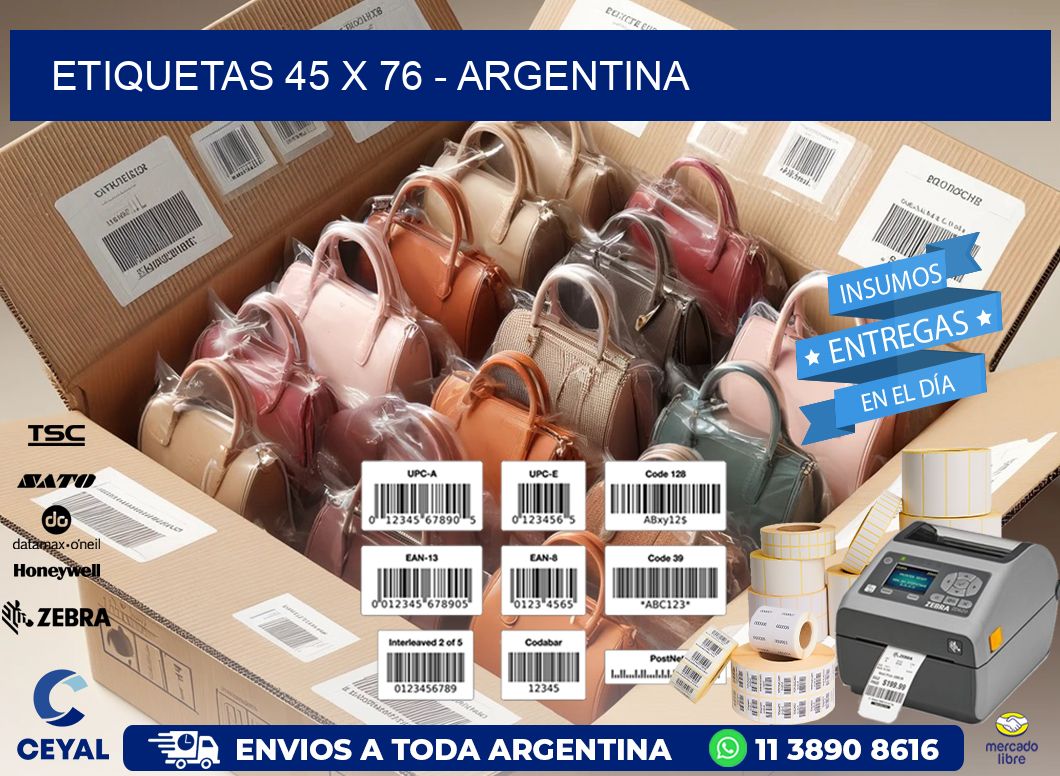 ETIQUETAS 45 x 76 - ARGENTINA