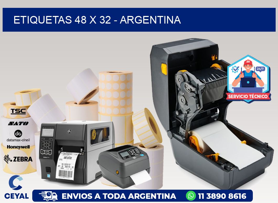 ETIQUETAS 48 x 32 - ARGENTINA