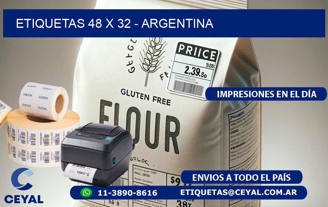 ETIQUETAS 48 x 32 - ARGENTINA