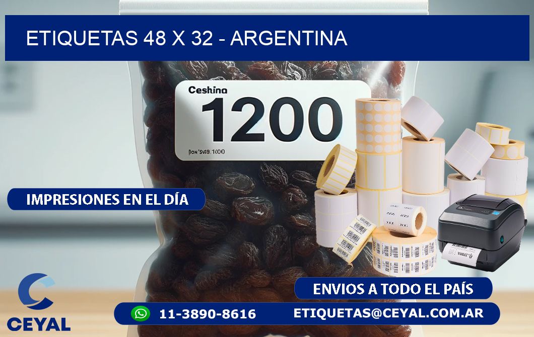 ETIQUETAS 48 x 32 - ARGENTINA