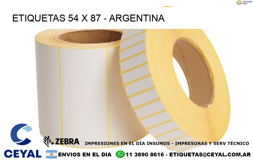 ETIQUETAS 54 x 87 – ARGENTINA