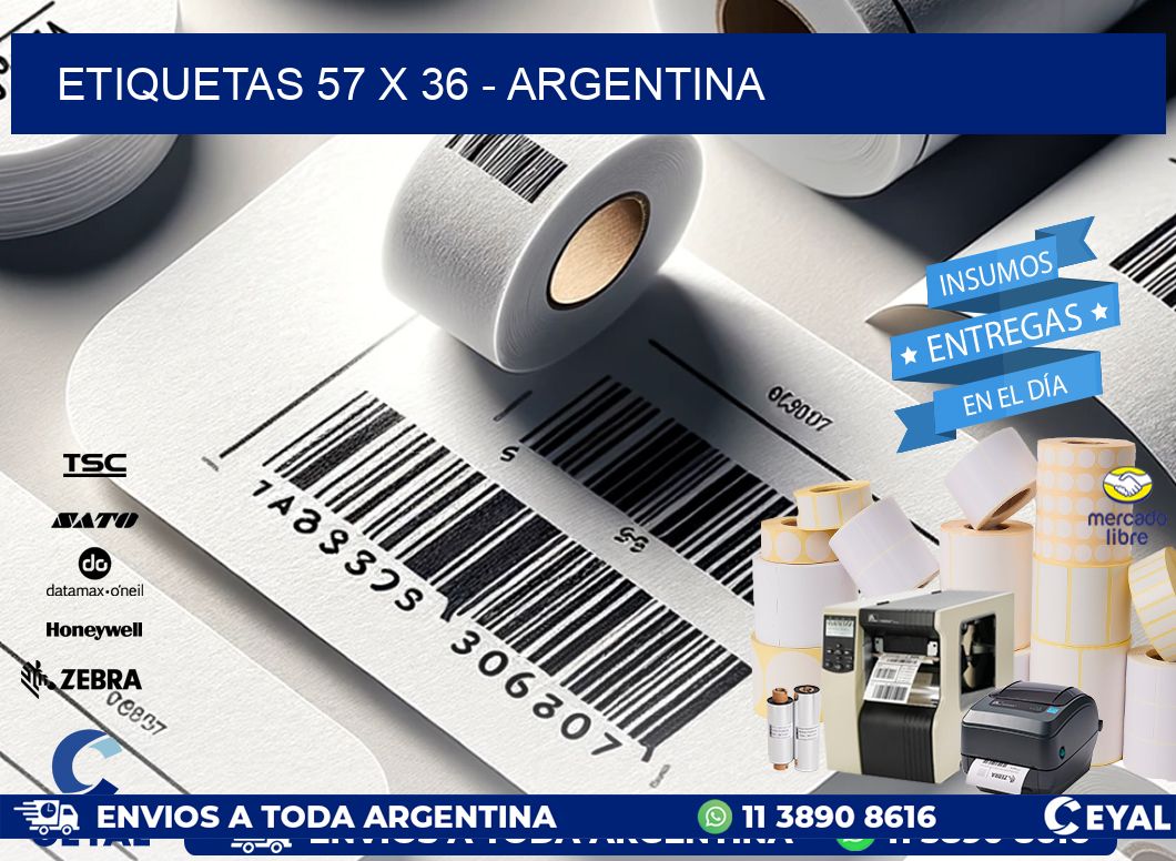 ETIQUETAS 57 x 36 - ARGENTINA