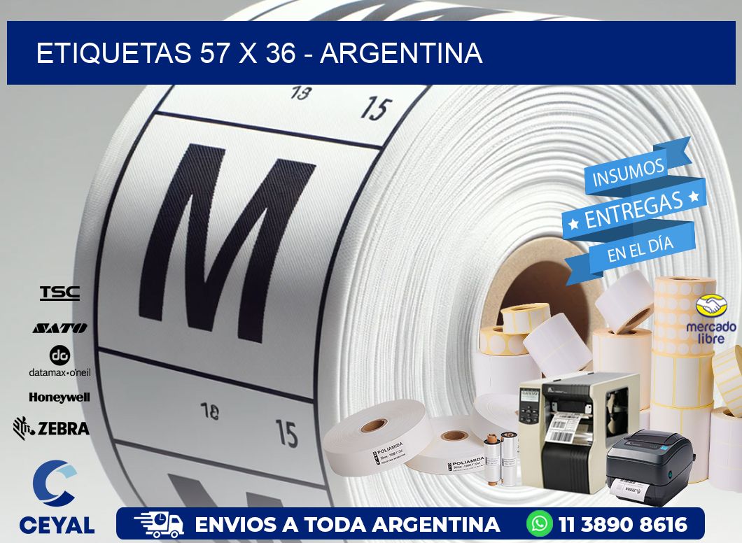 ETIQUETAS 57 x 36 - ARGENTINA