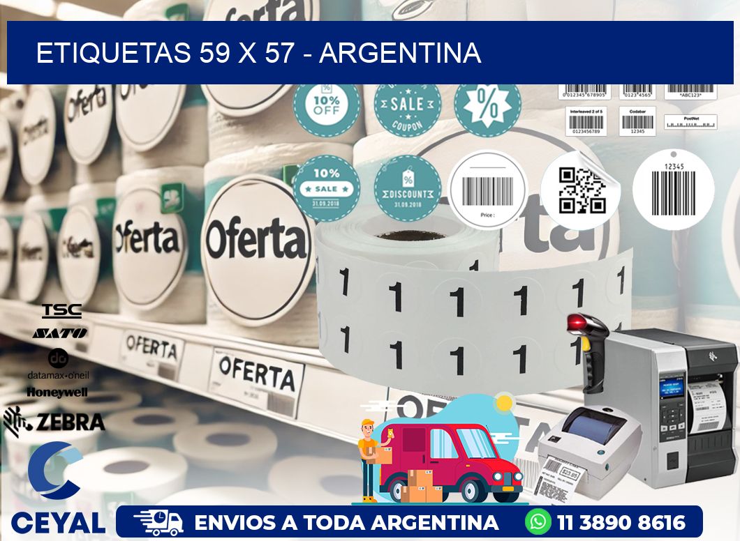 ETIQUETAS 59 x 57 - ARGENTINA