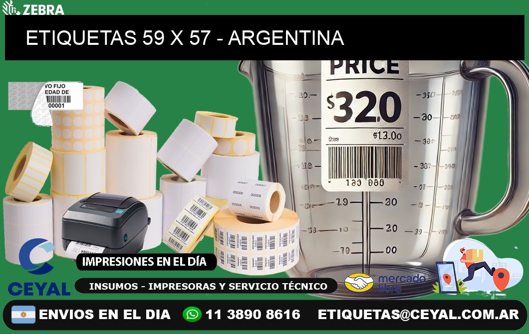 ETIQUETAS 59 x 57 - ARGENTINA