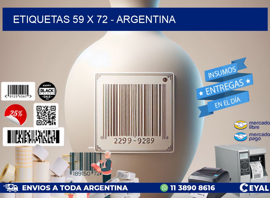 ETIQUETAS 59 x 72 - ARGENTINA