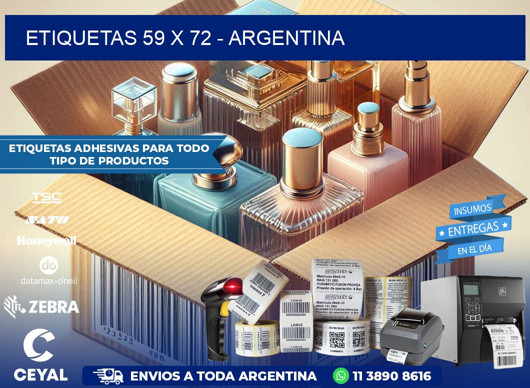 ETIQUETAS 59 x 72 - ARGENTINA