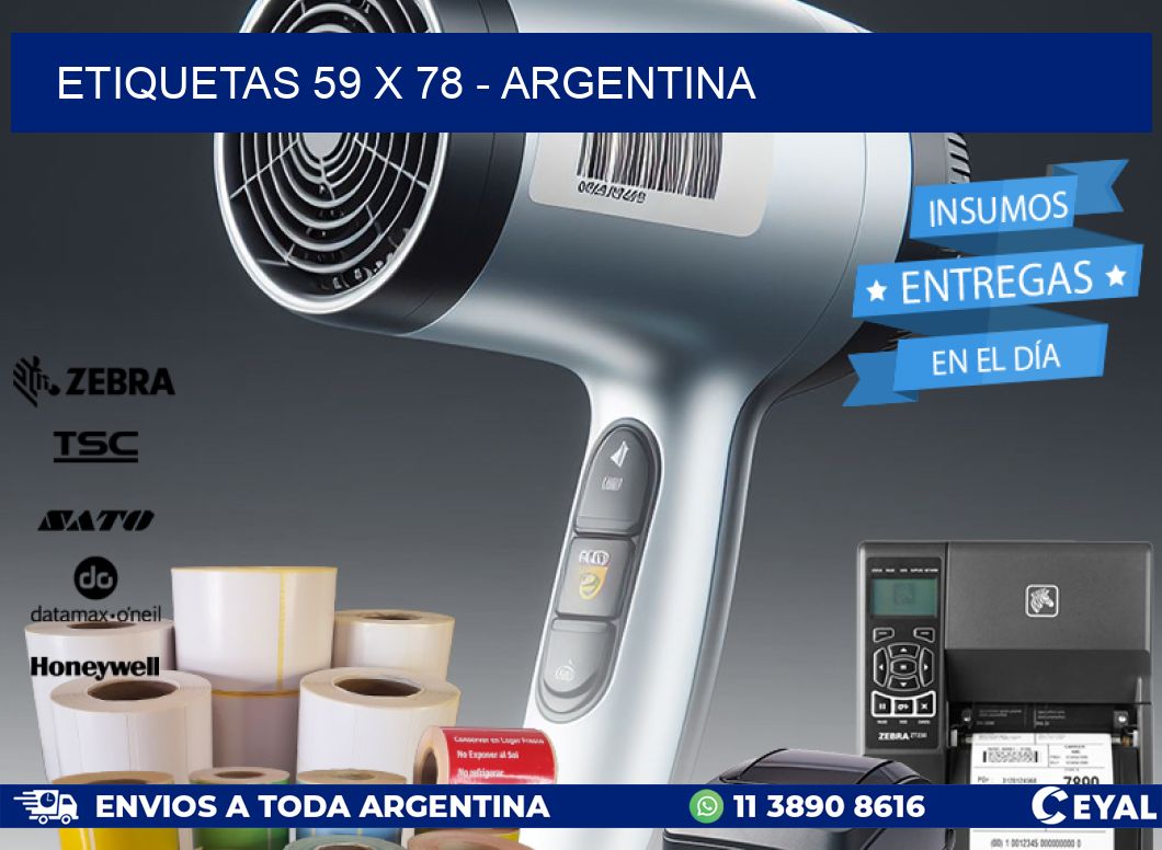 ETIQUETAS 59 x 78 - ARGENTINA