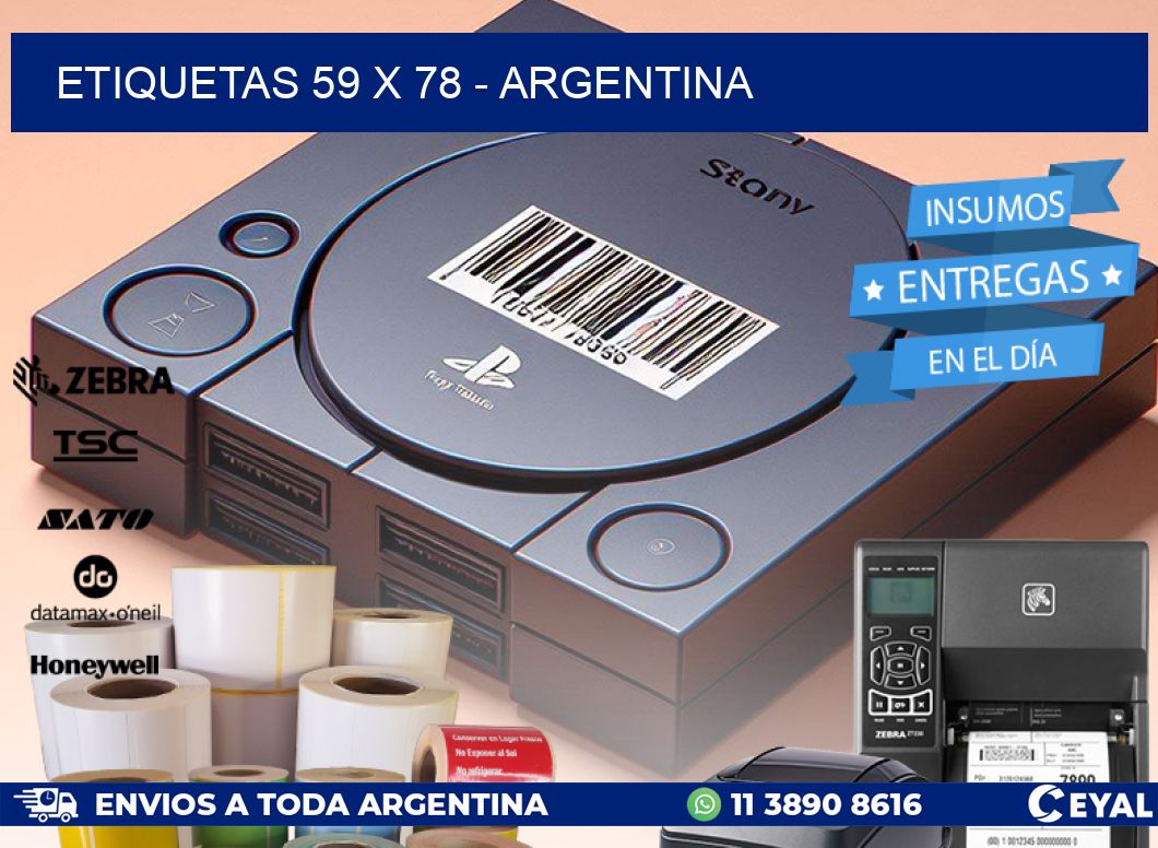 ETIQUETAS 59 x 78 - ARGENTINA