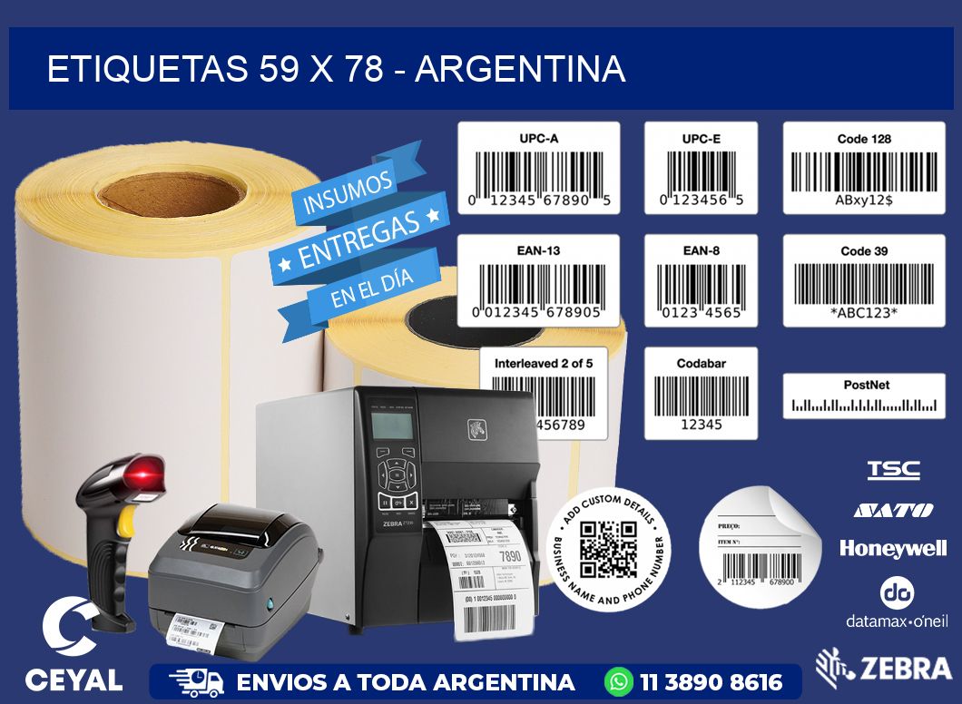 ETIQUETAS 59 x 78 - ARGENTINA