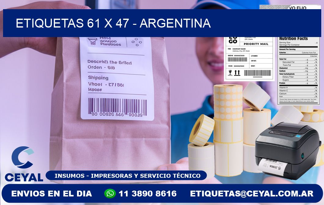 ETIQUETAS 61 x 47 - ARGENTINA