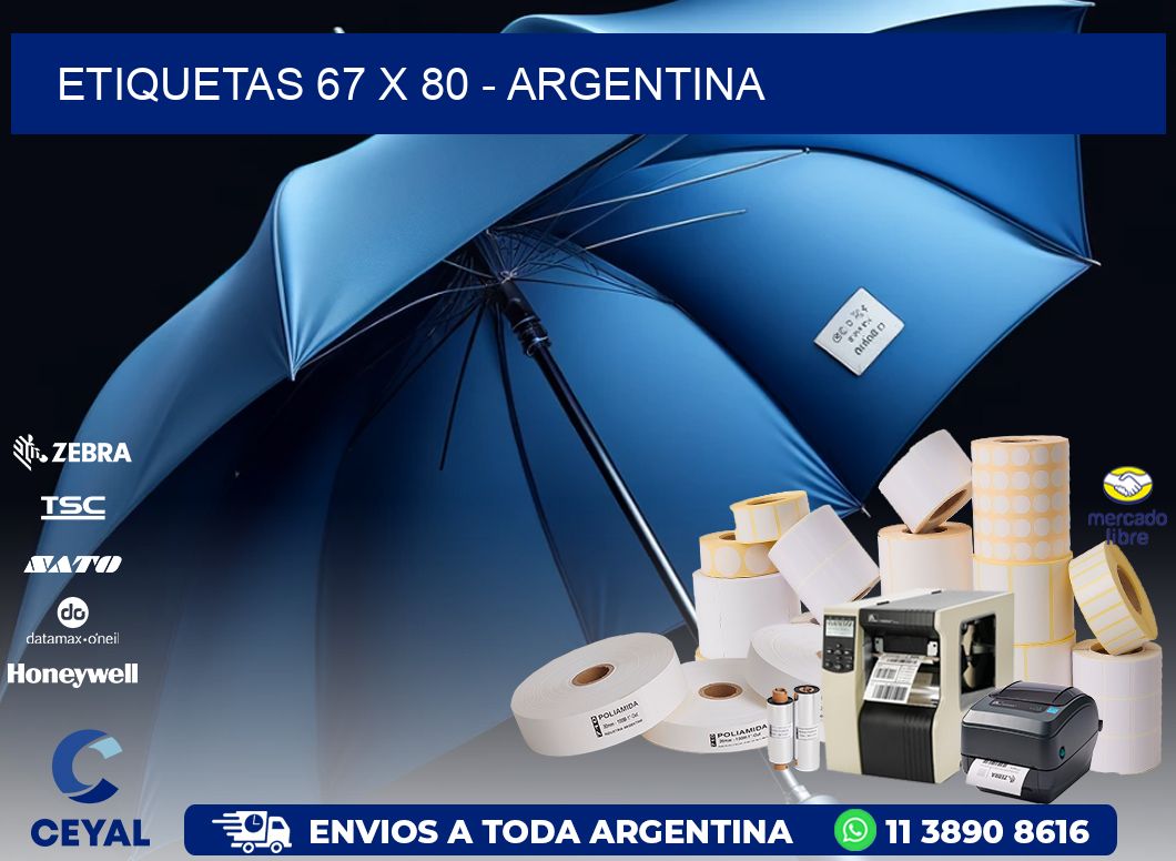 ETIQUETAS 67 x 80 - ARGENTINA