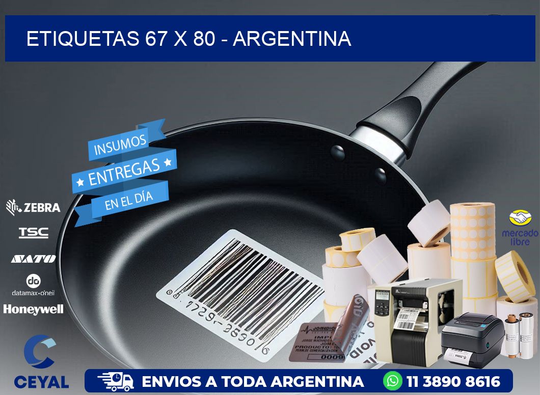 ETIQUETAS 67 x 80 - ARGENTINA