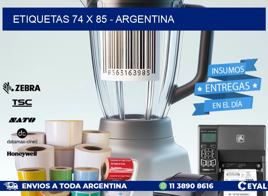 ETIQUETAS 74 x 85 - ARGENTINA