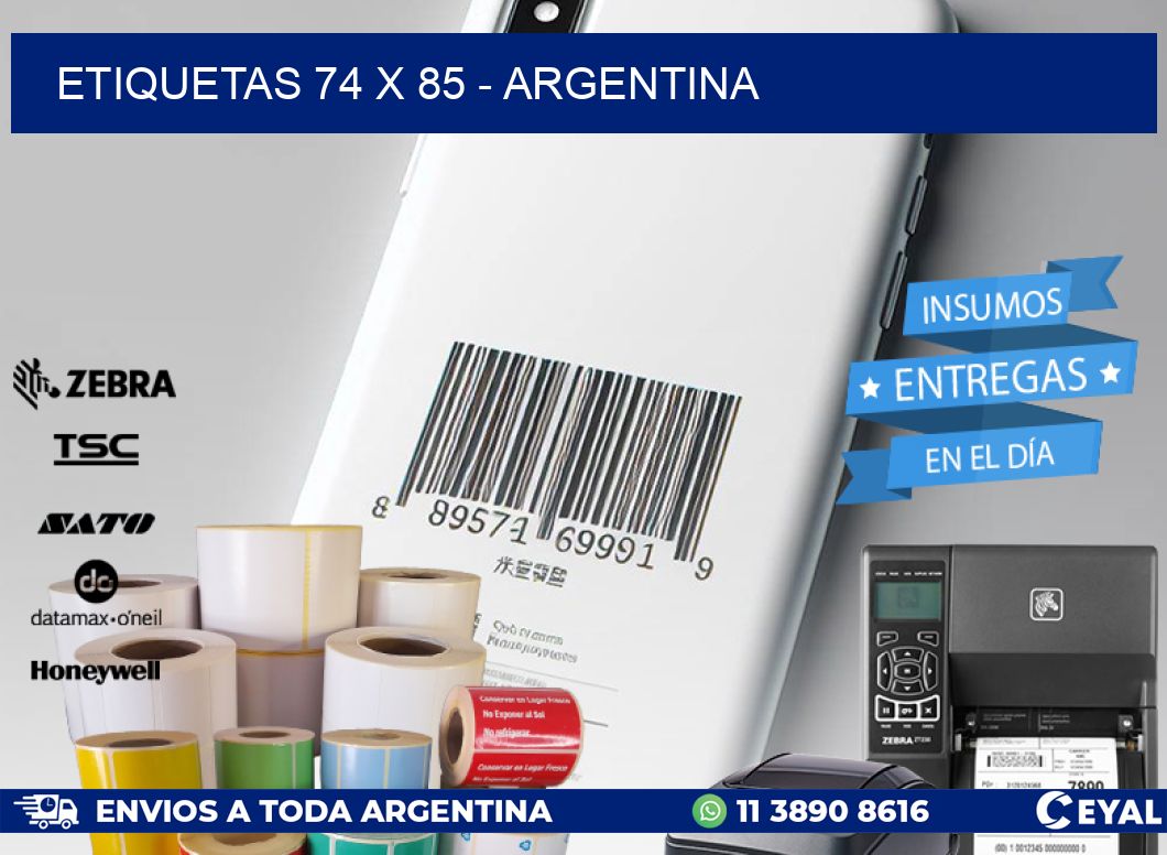 ETIQUETAS 74 x 85 - ARGENTINA