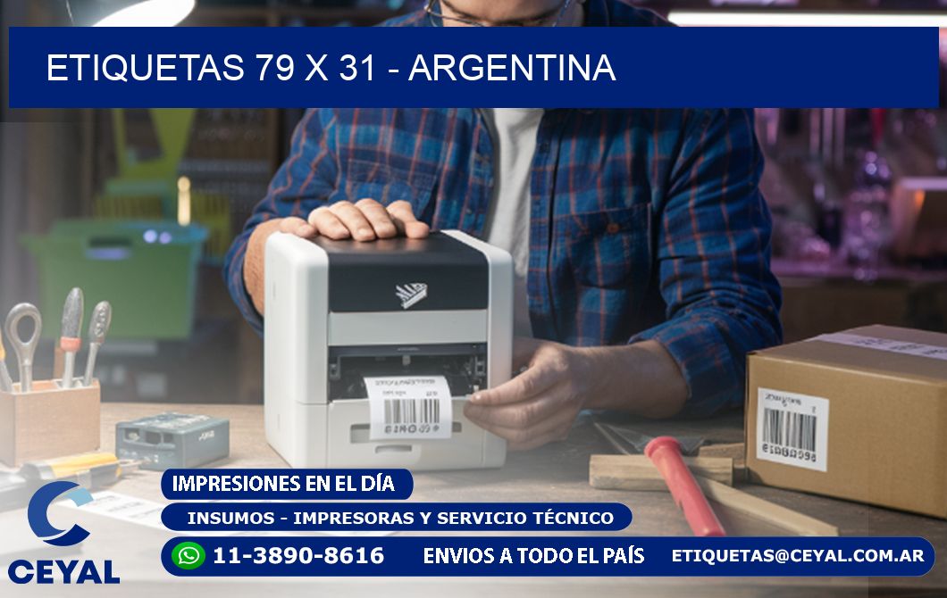 ETIQUETAS 79 x 31 - ARGENTINA