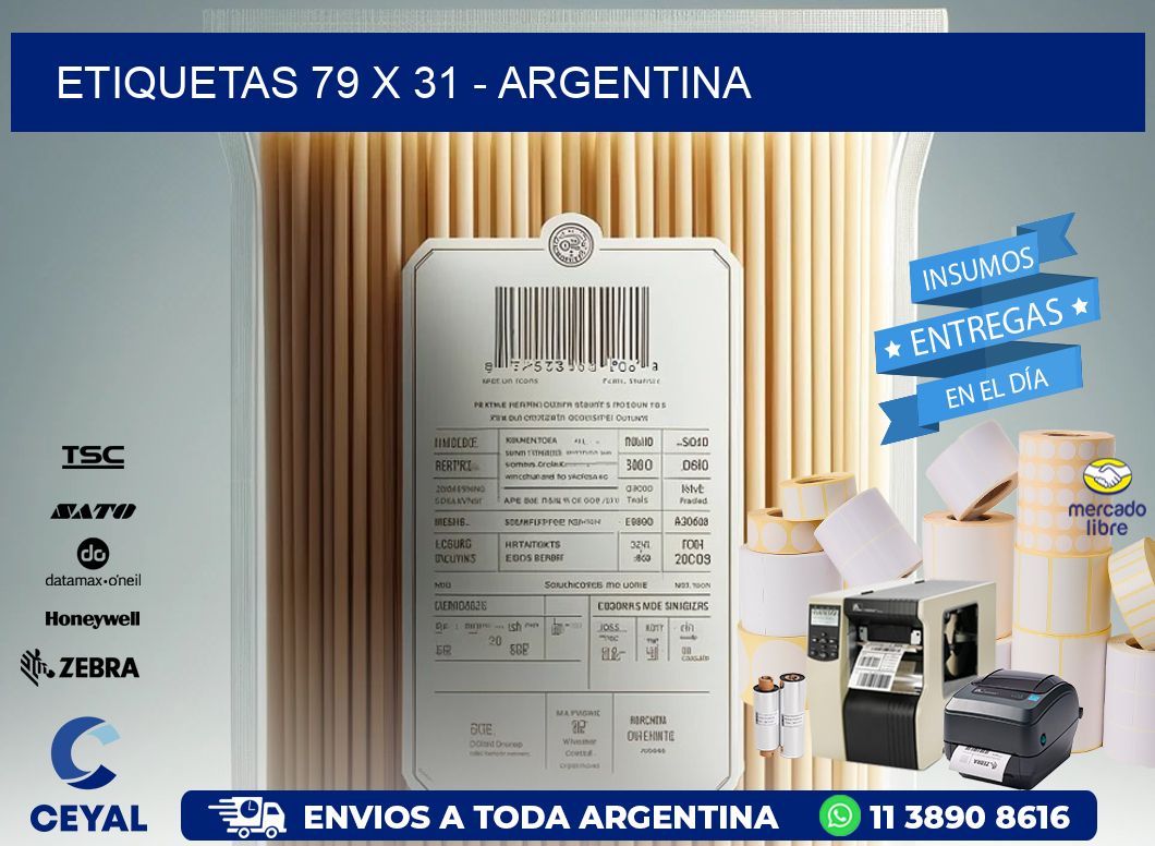 ETIQUETAS 79 x 31 - ARGENTINA