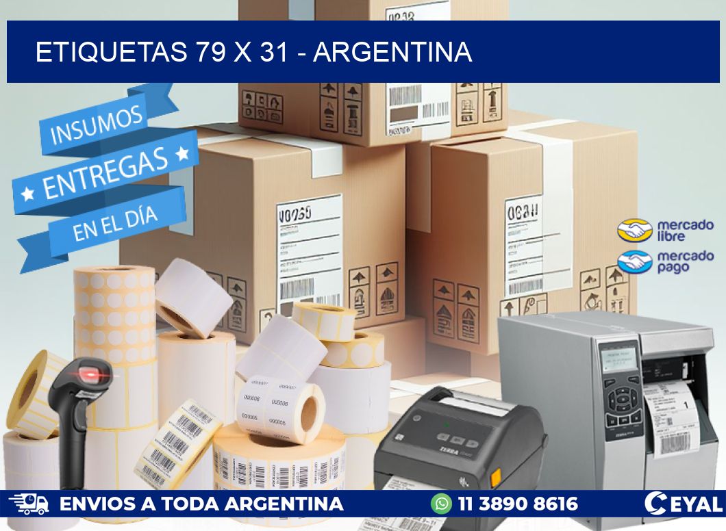 ETIQUETAS 79 x 31 - ARGENTINA