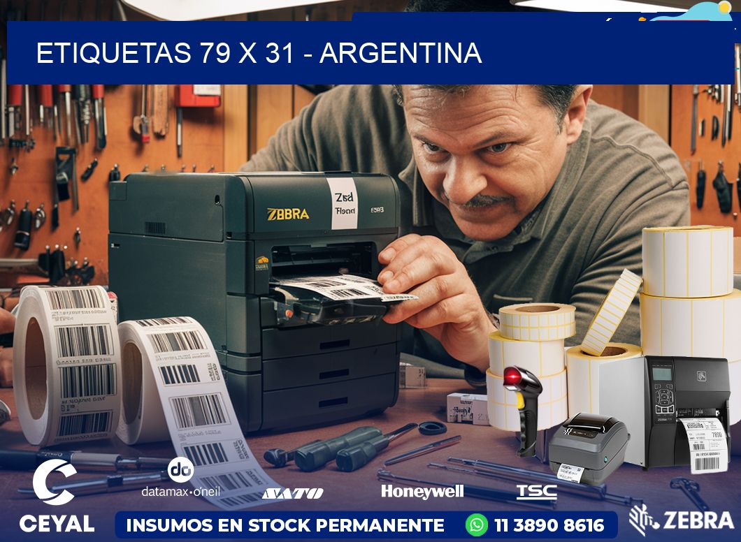 ETIQUETAS 79 x 31 - ARGENTINA