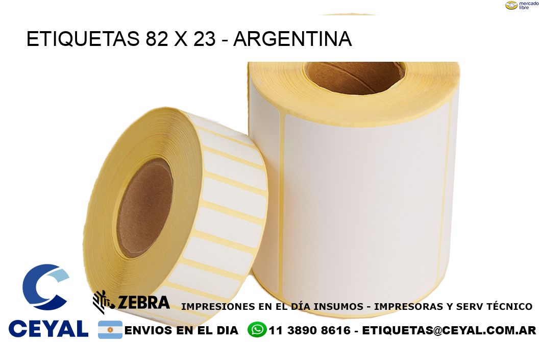 ETIQUETAS 82 x 23 - ARGENTINA