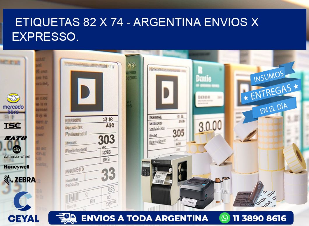 ETIQUETAS 82 x 74 – ARGENTINA ENVIOS X EXPRESSO.