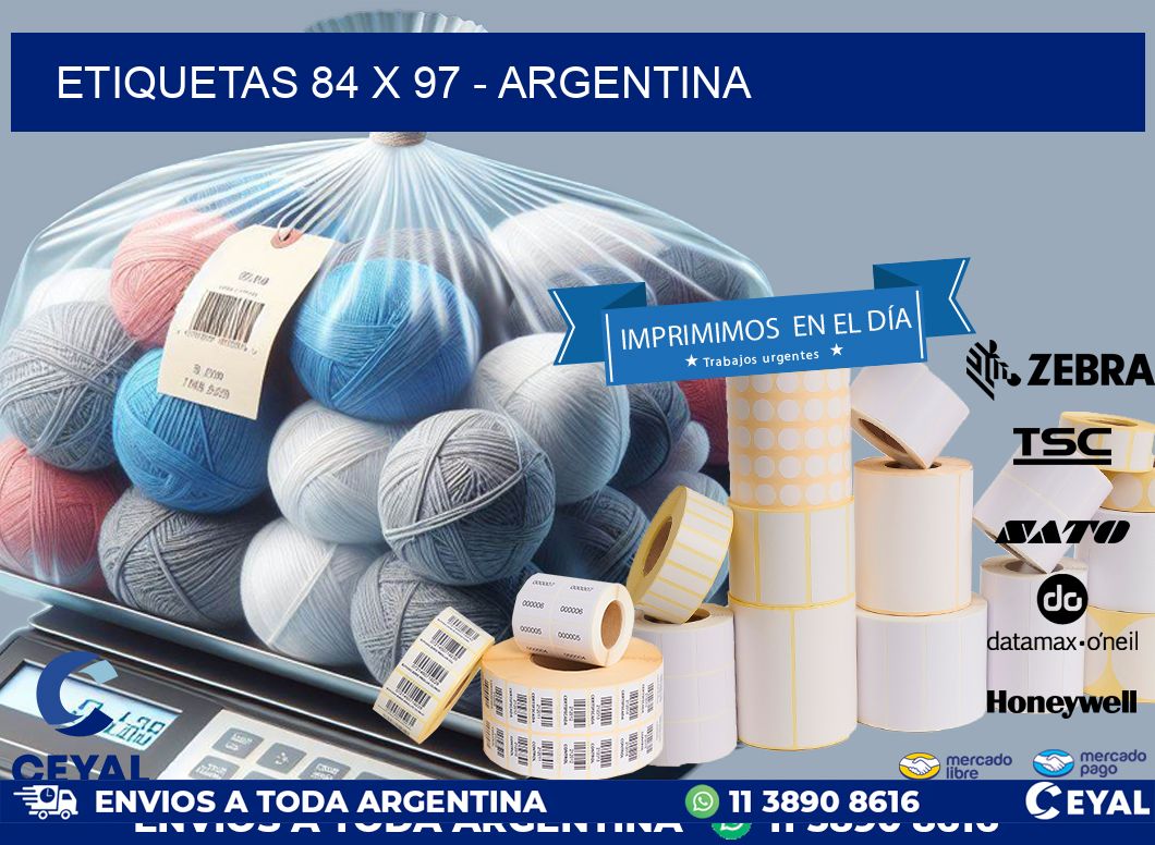 ETIQUETAS 84 x 97 - ARGENTINA