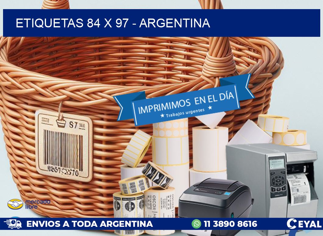 ETIQUETAS 84 x 97 - ARGENTINA