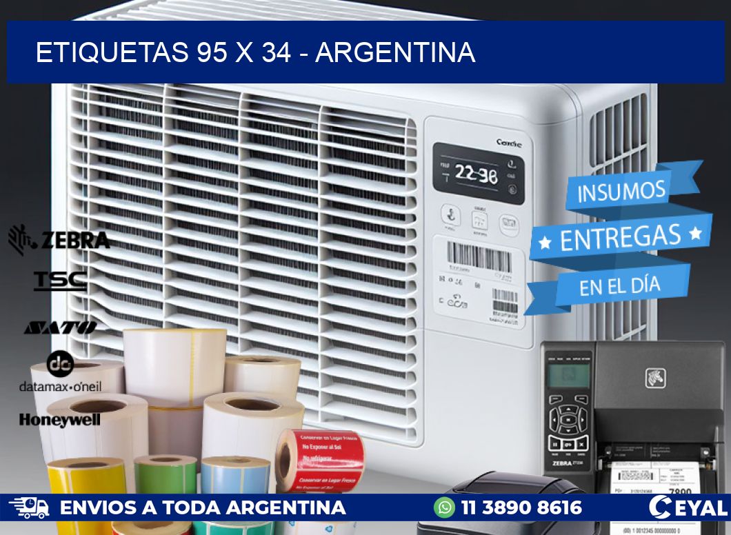 ETIQUETAS 95 x 34 - ARGENTINA