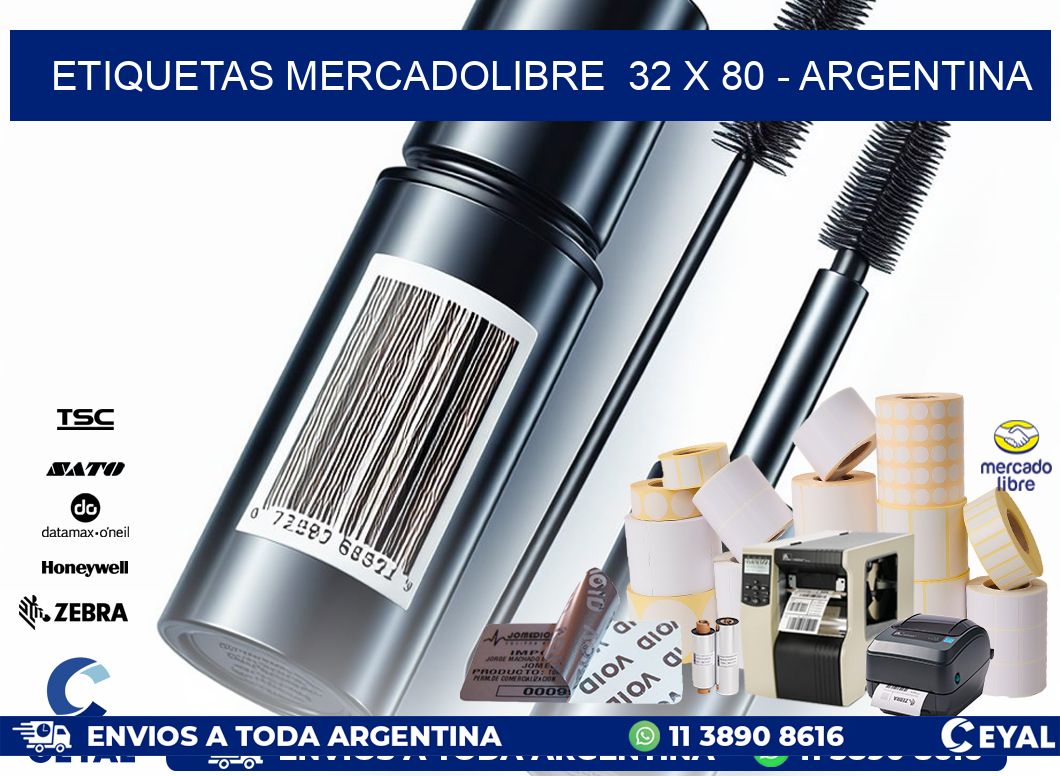 ETIQUETAS MERCADOLIBRE  32 x 80 – ARGENTINA