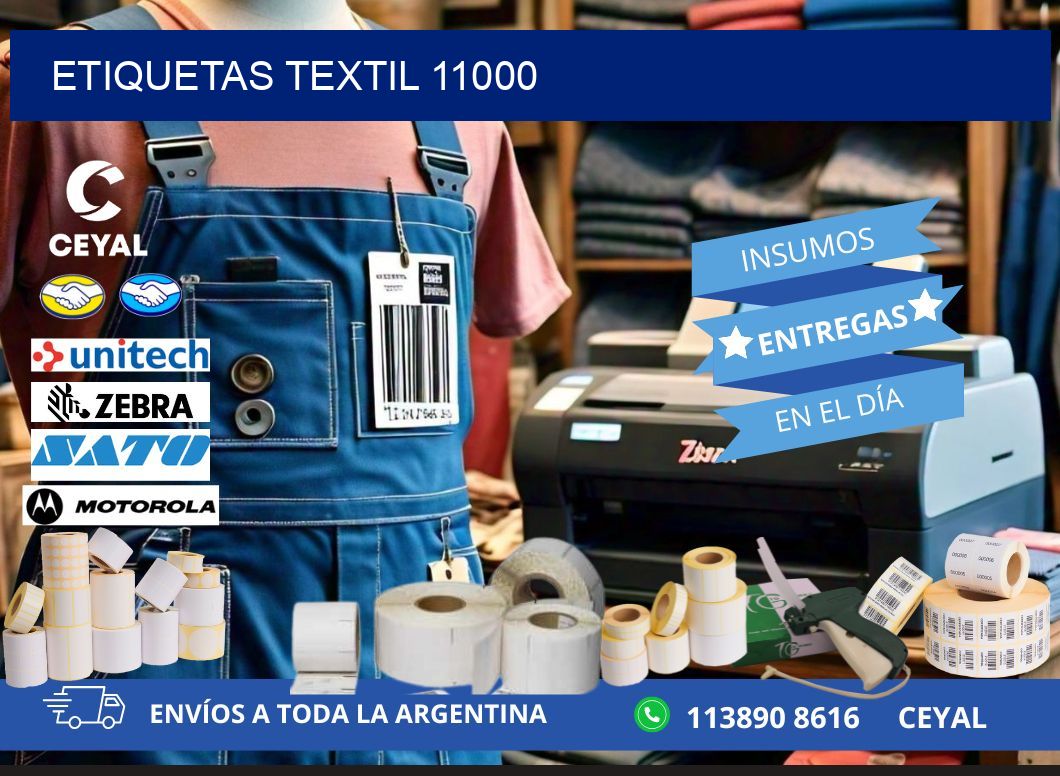 ETIQUETAS TEXTIL 11000