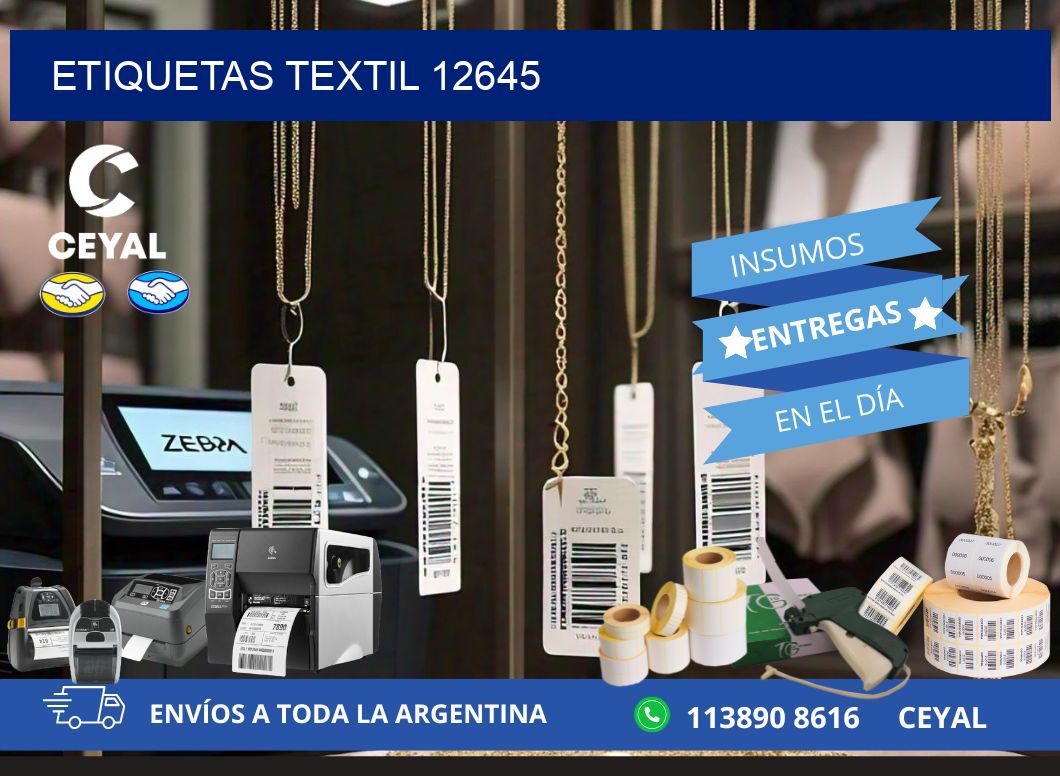 ETIQUETAS TEXTIL 12645