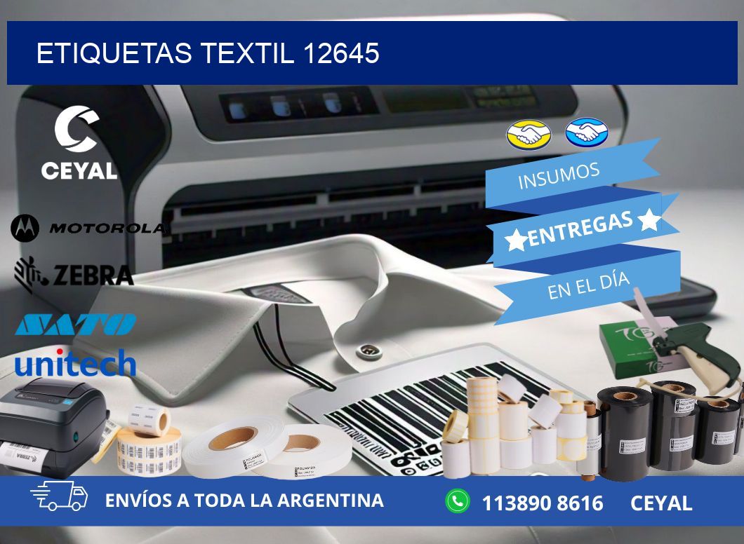 ETIQUETAS TEXTIL 12645