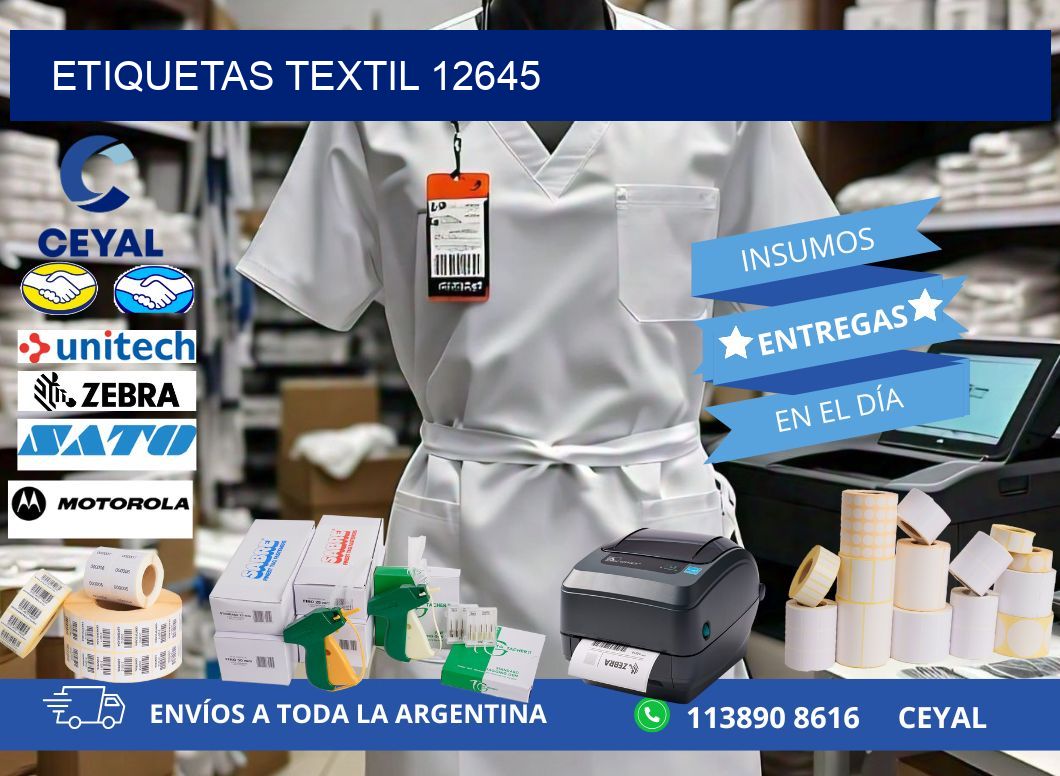 ETIQUETAS TEXTIL 12645