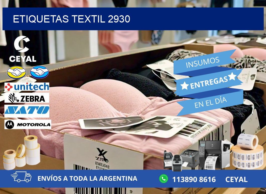 ETIQUETAS TEXTIL 2930