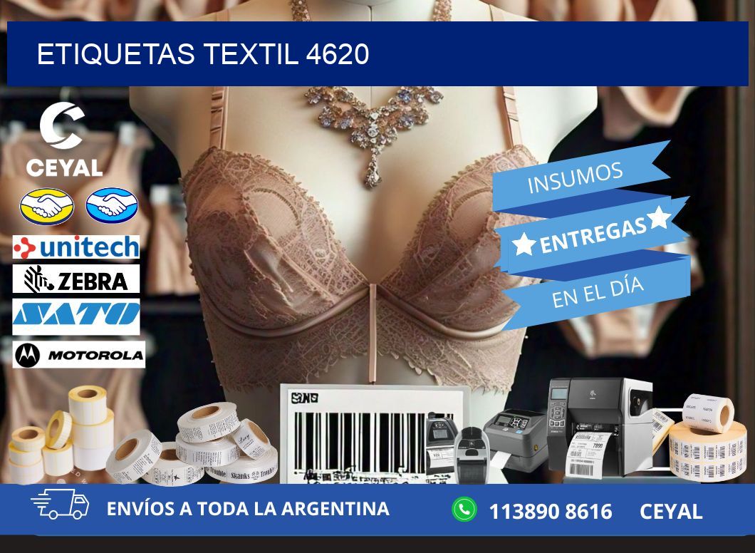 ETIQUETAS TEXTIL 4620