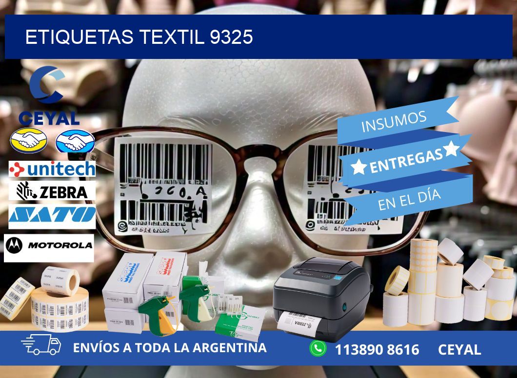 ETIQUETAS TEXTIL 9325