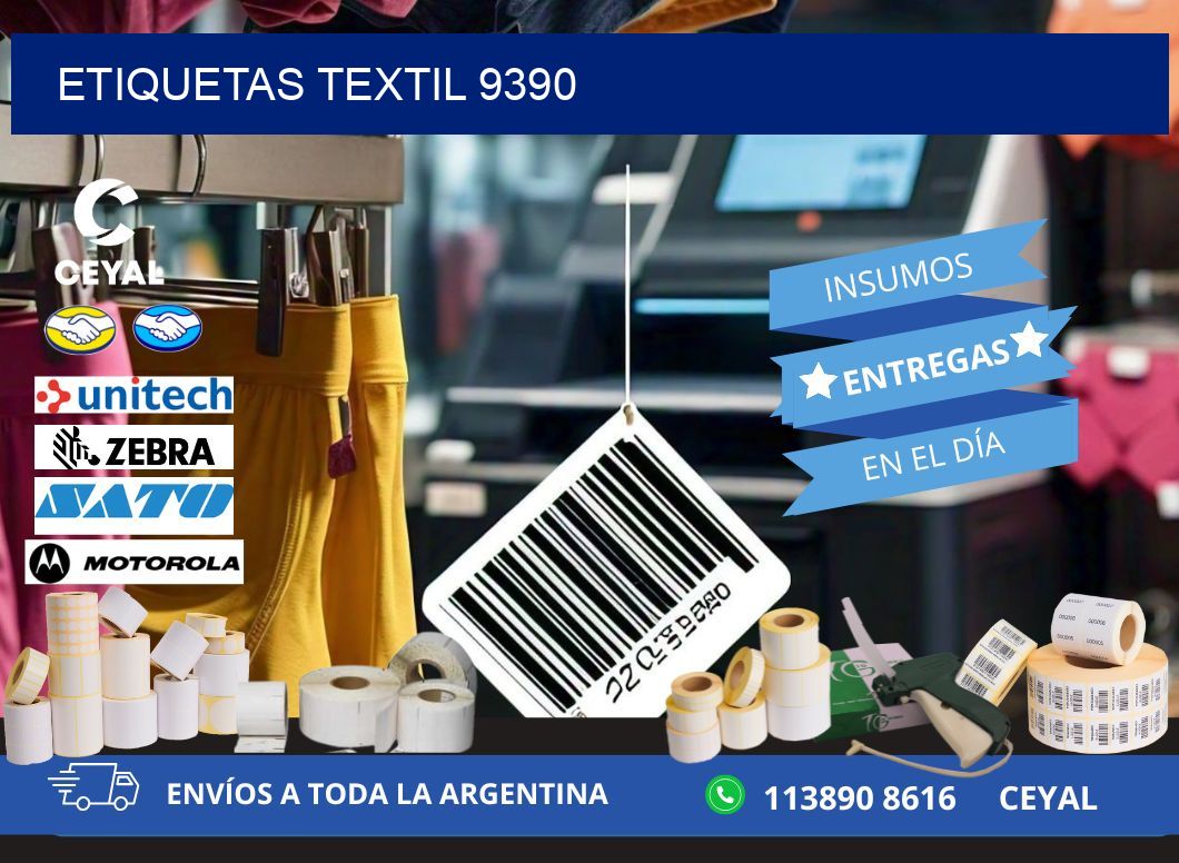 ETIQUETAS TEXTIL 9390