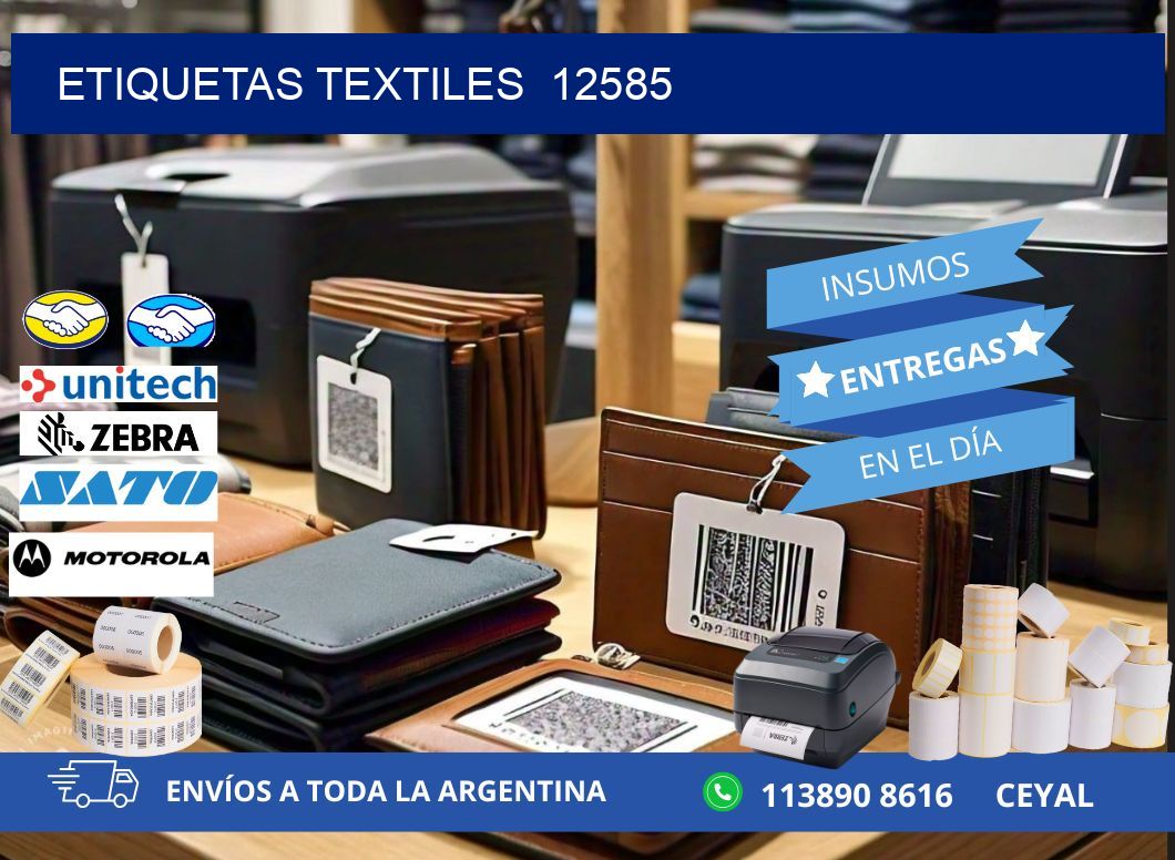 ETIQUETAS TEXTILES  12585