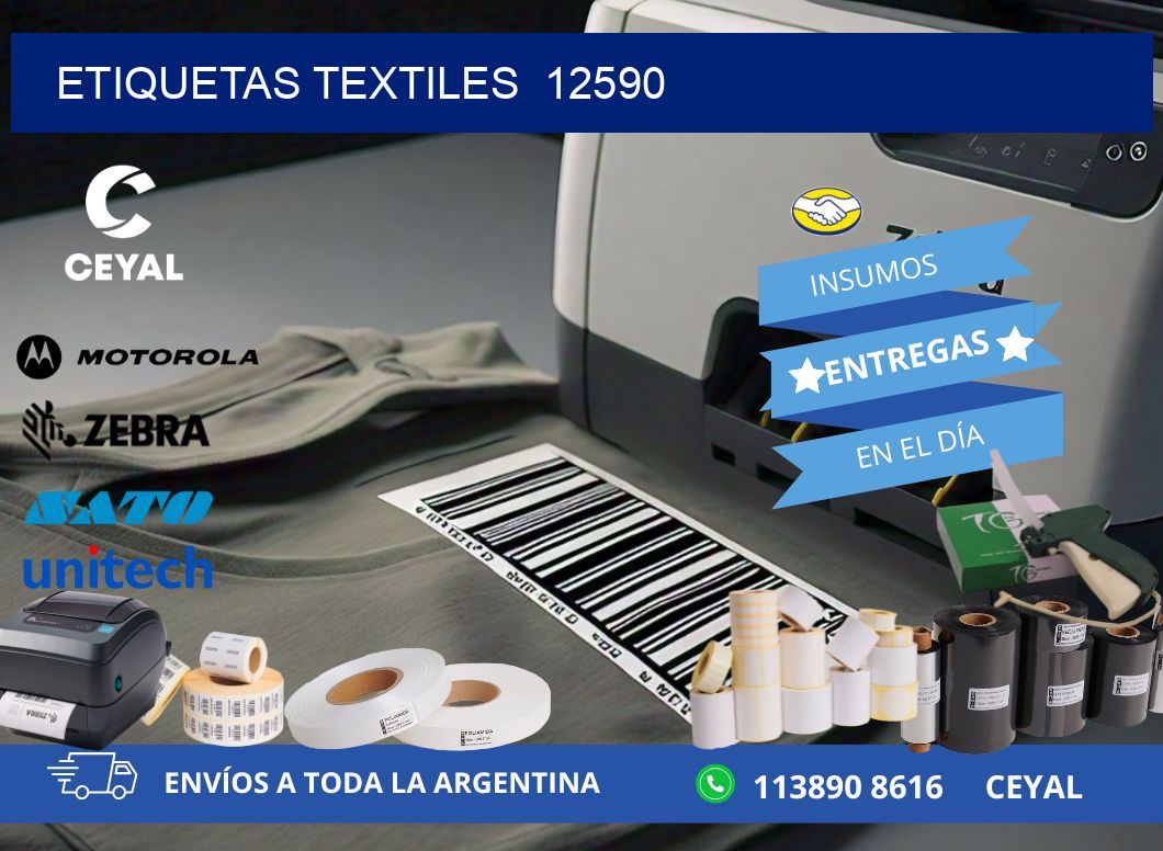 ETIQUETAS TEXTILES  12590