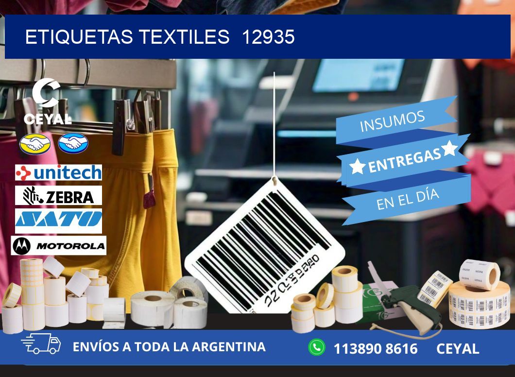 ETIQUETAS TEXTILES  12935